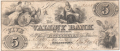United States Of America The Valley Bank of Maryland 5 Dollars, 31. 1.1855